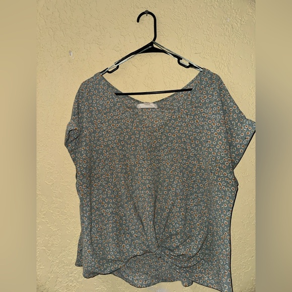 Floral Print Women's Top Hippie Rose XL - Picture 1 of 3